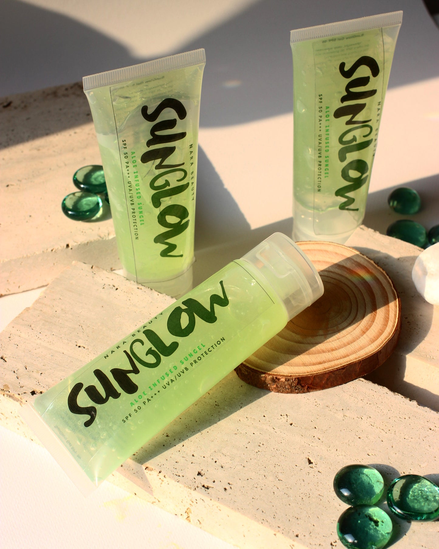 SUNGLOW Invisible Aloe Vera Sunscreen - 1st Invisible Aloe based sunscreen In Pakistan