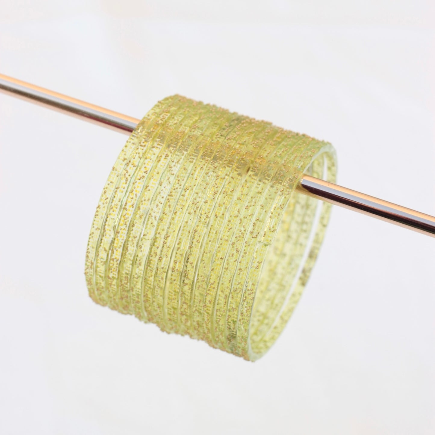 Rain- Viral Handmade Glass Bangles-Butter Yellow