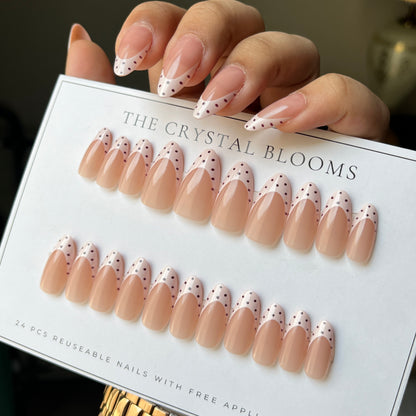 Nails-936-Almond nails- Free 24pc Sticker Sheet included
