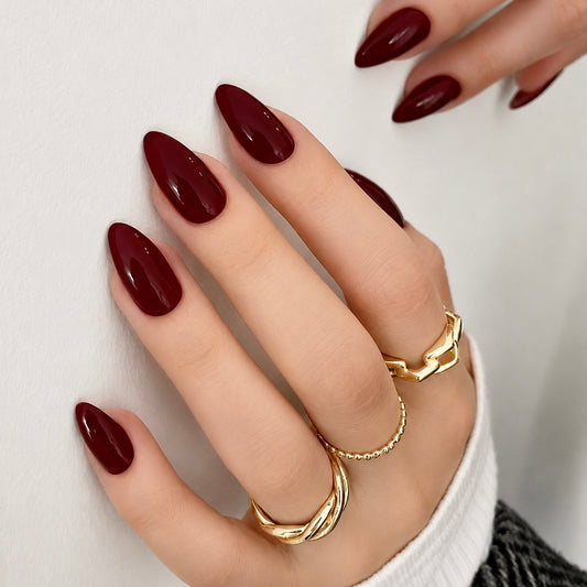 Nails-050-Premium Almond French Nails