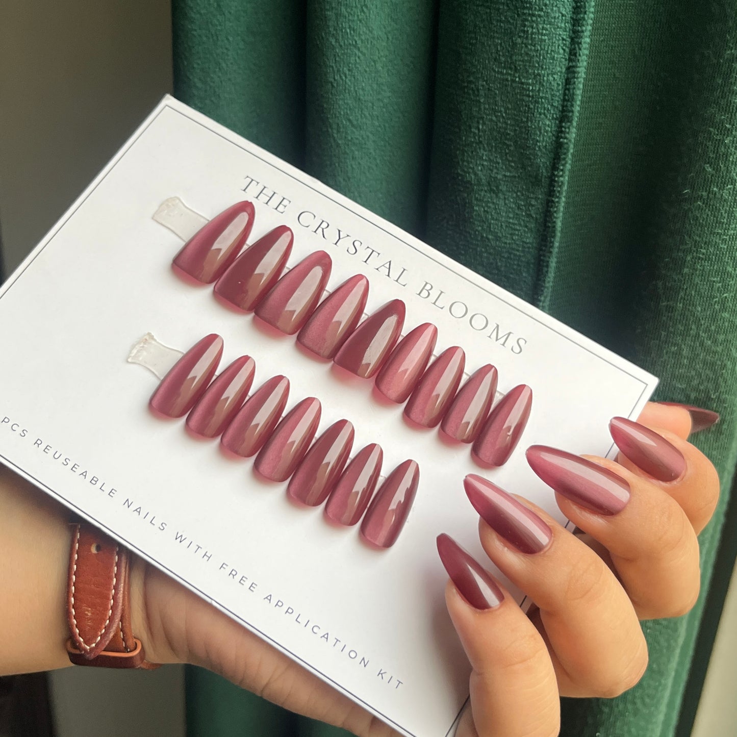 Nails-2230-Almond nails- Free 24pc Sticker Sheet included