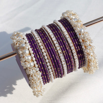 Rian Bangle Set-Purple-1