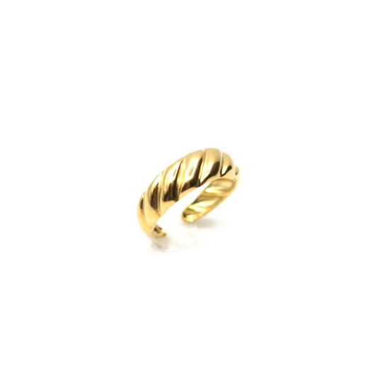 JRing-(4K Gold Plated)-AntiTarnish/HypoAllergic- (ADJUSTABLE SIZE)