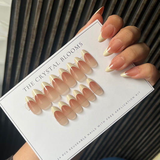 Nails-1513-Almond nails- Free 24pc Sticker Sheet included