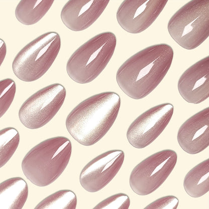 [PREMIUM] Handmade Cat-eye Shimmer Nails - 892- Free 4 pc nail kit included