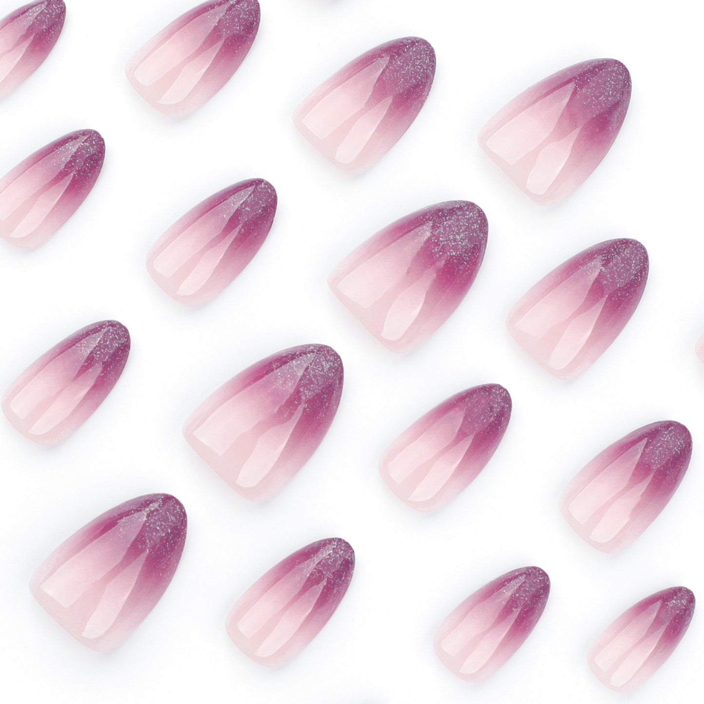 Nails-3608-Almond nails- Free 24pc Sticker Sheet  included