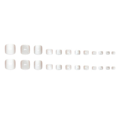 Cat-eye Toe Nails -165-Free 24 pc Sticker Sheet included