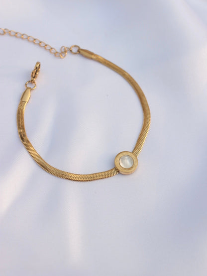 JBracelet- Non Tarnish - 24K Gold plated Anti Tarnish Everyday wear Bracelet-370