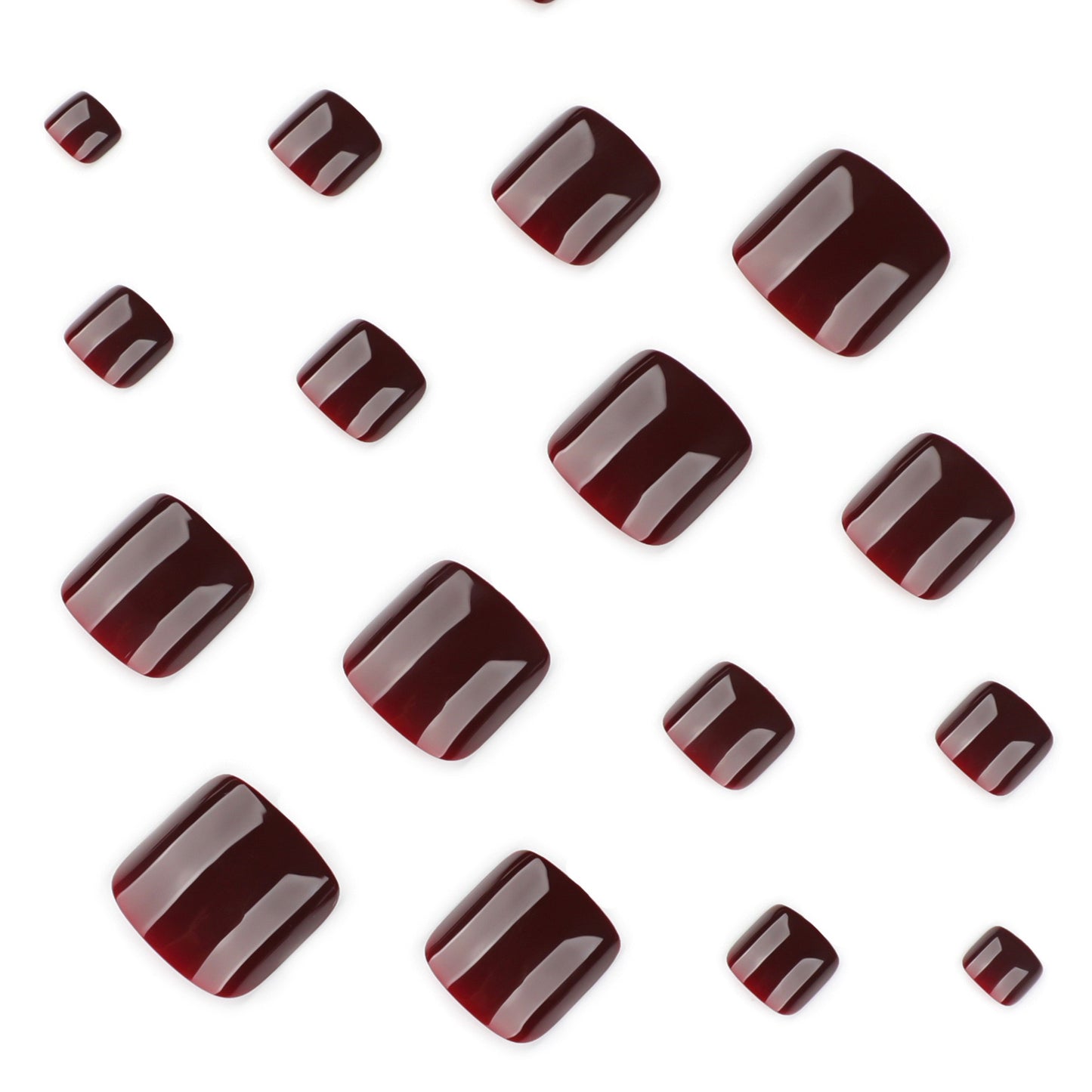 Toe Nails-Natural Fit- 4261-Free 24-pc Sticker Sheet included-n