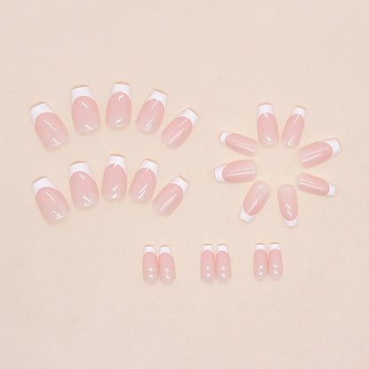 Nails-792-Medium Length Almond nails- Free 24 pc Sticker Sheet included
