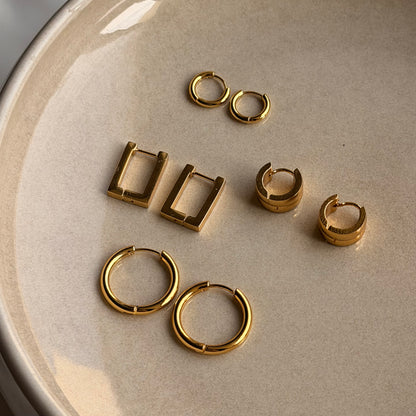Chic Crystal Stud Earrings (N209)