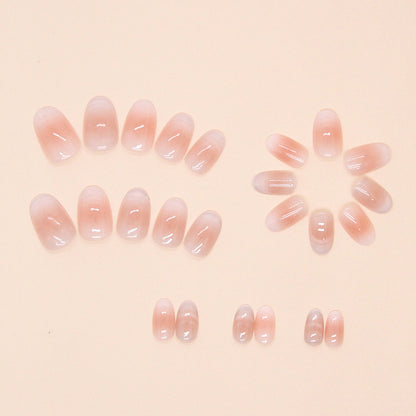 Nails-1495-Medium Length Almond nails- Free 24 pc Sticker Sheet  included