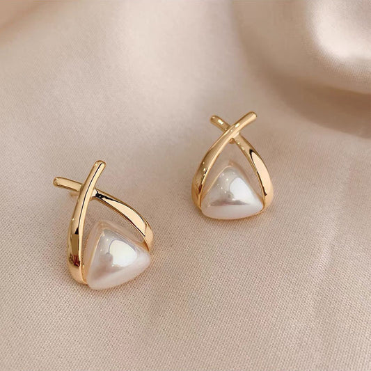 JEarrings pearl crossover studs-22