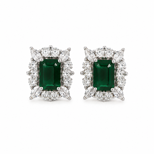 Glamour Crystal Stud Earrings (N230)