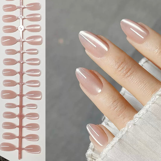 [PREMIUM] Handmade Cat-eye Reflective Nails-420- Free 24 pc Sticker Sheet  included