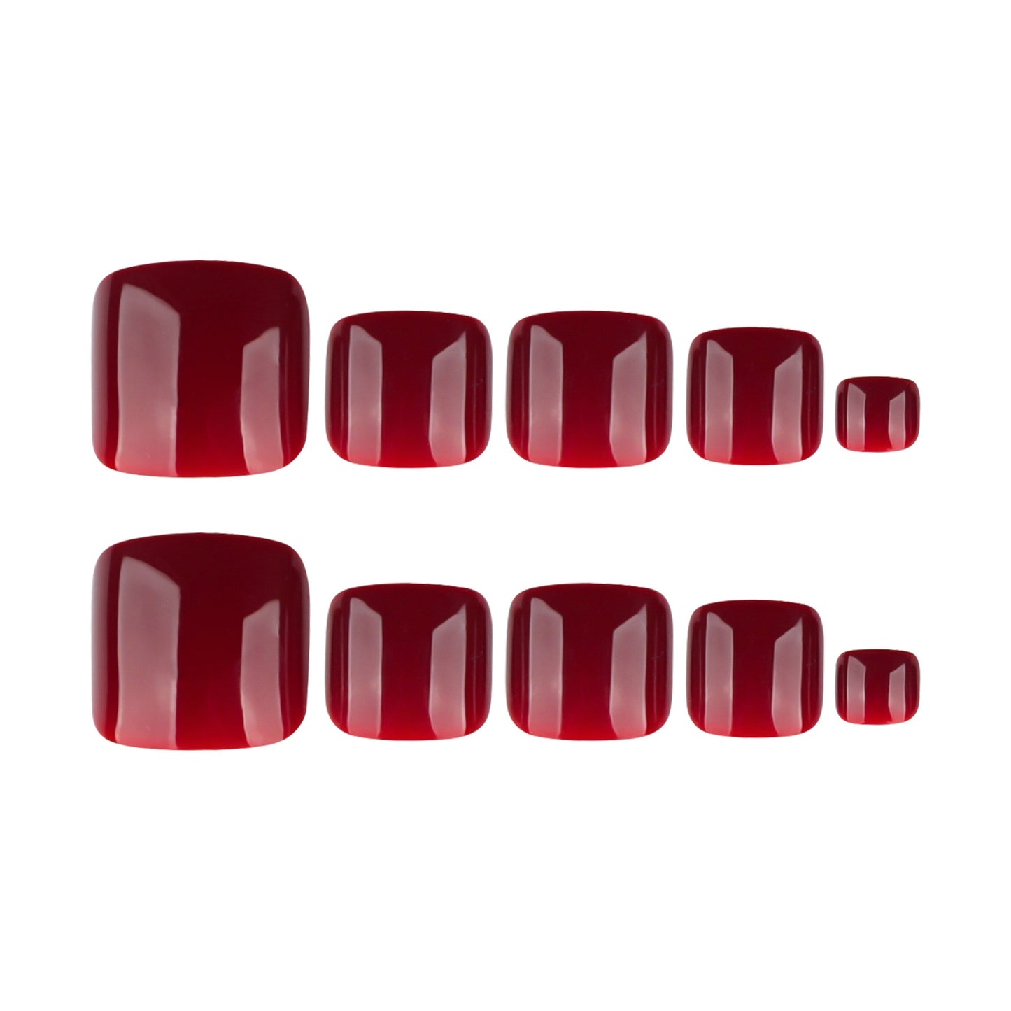 Toe Nails-Natural Fit- 4259-Free 24-pc Sticker Sheet included