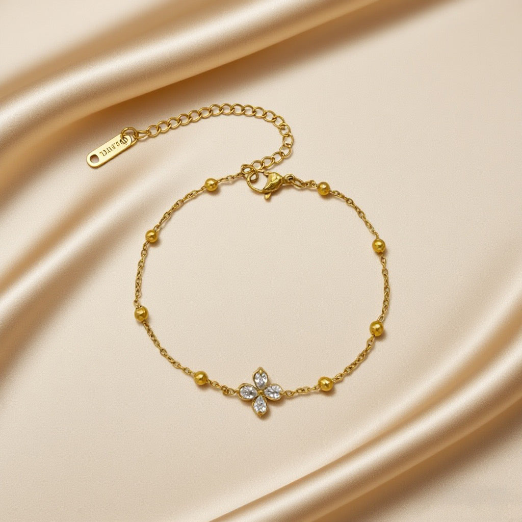 JBracelet- Non Tarnish - 24K Gold plated Anti Tarnish Everyday wear Bracelet- 304
