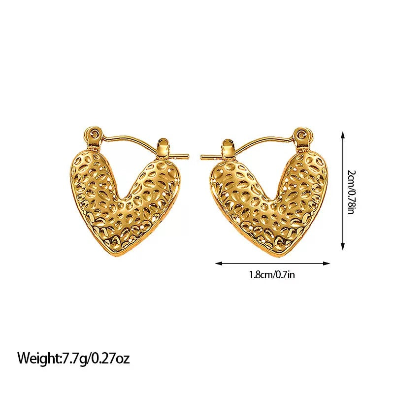 Glam Hoops Stud Earrings (N254)
