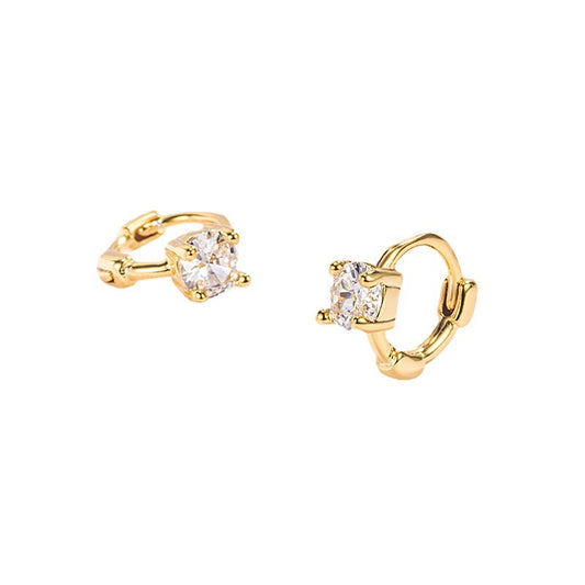 JEarrings Hoops Hypoallergic 24K Gold Plated Earrings- 273
