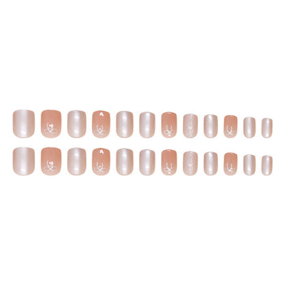 Shimmer Square Nails -1745- Free 4 pc nail kit included