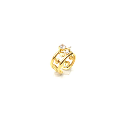 JRing-(4K Gold Plated)-AntiTarnish/HypoAllergic - 449