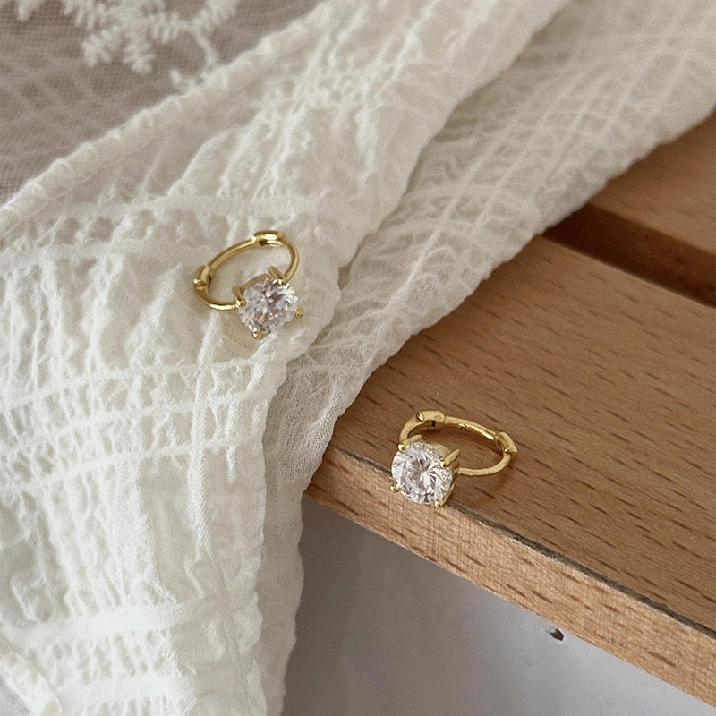 JEarrings Hoops Hypoallergic 24K Gold Plated Earrings- 273
