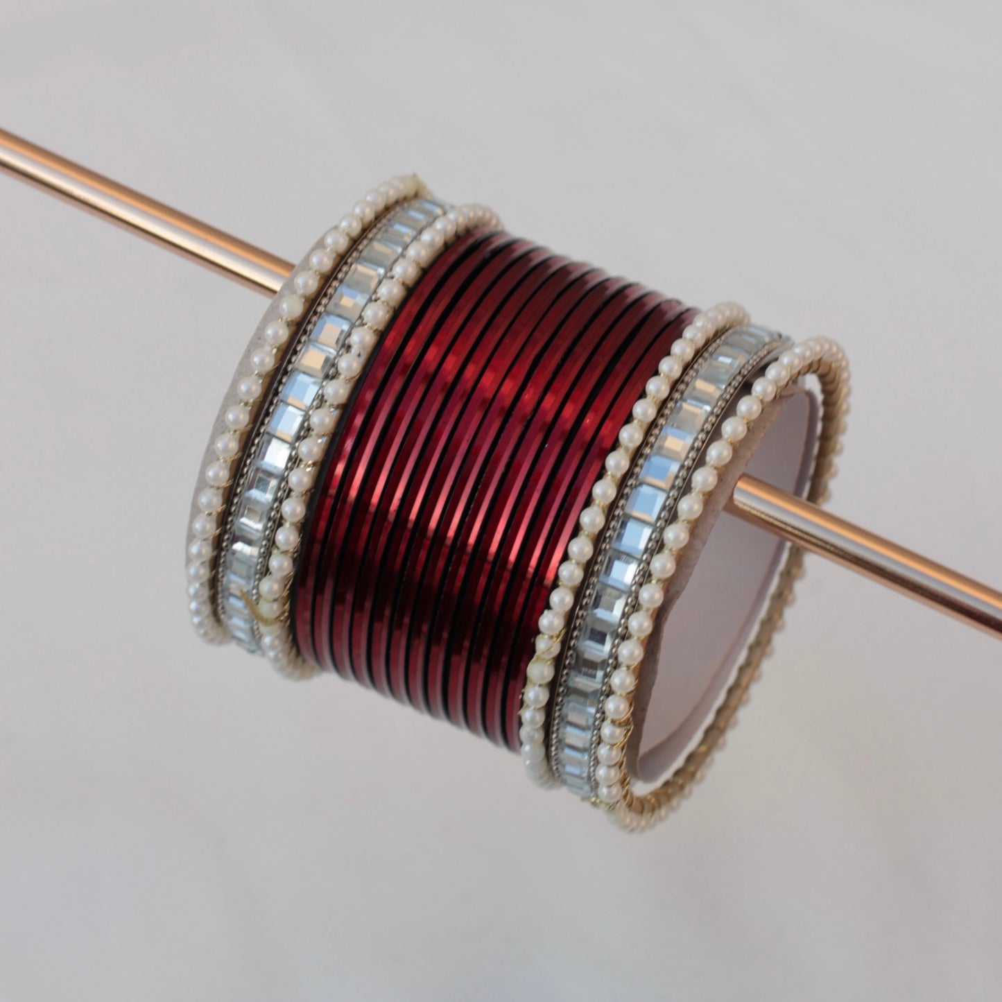 Reya Bangle Set -Red