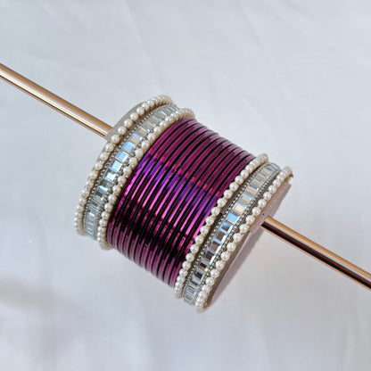 Reya Bangle Set - Purple