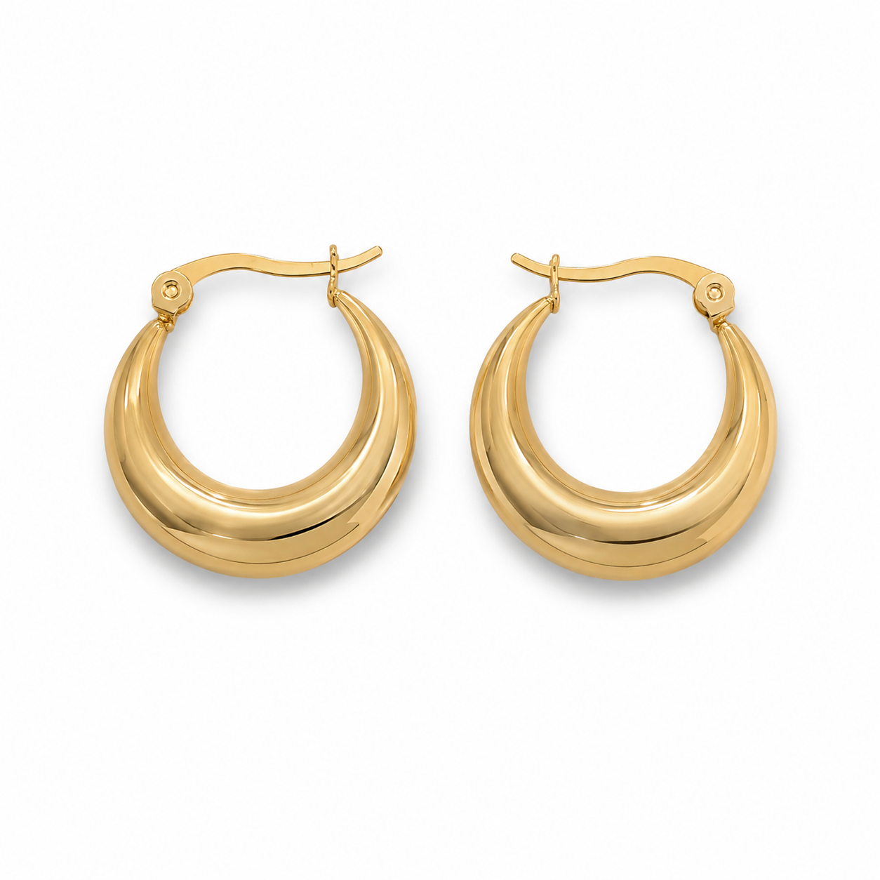 Golden Gleam Stud Earrings (N226)