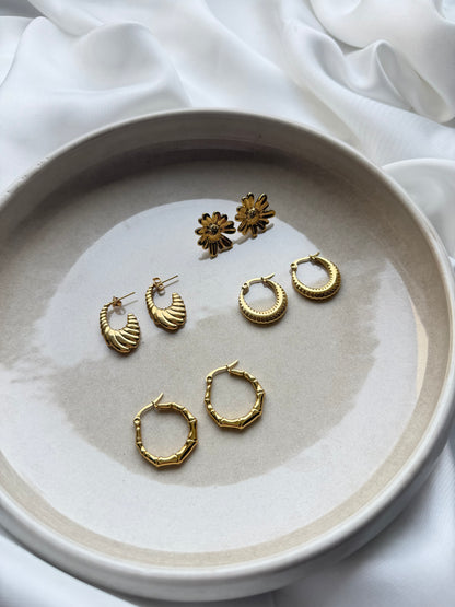 Luxe Halo Stud Earrings (N227)
