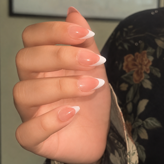 Nails-02-Premium Almond French Nails
