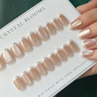 PREMIUM cat-eye Nails-3173T-Free 24pc Sticker Sheet included