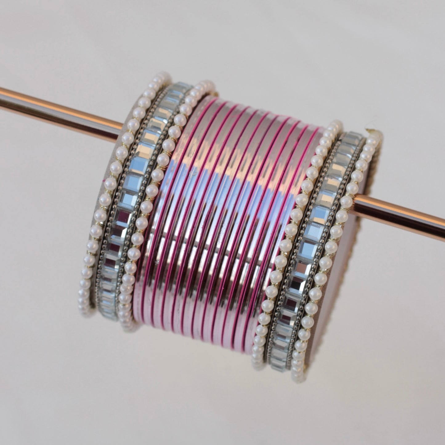 Reya Bangle Set -Pink