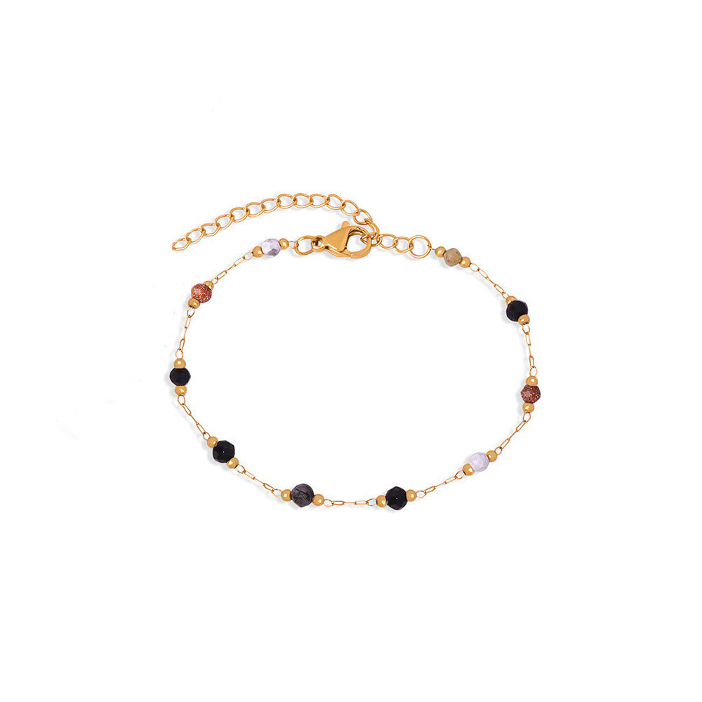 JBracelet/Anklet- Non Tarnish - 24K Gold plated Anti Tarnish Everyday wear Bracelet- 330