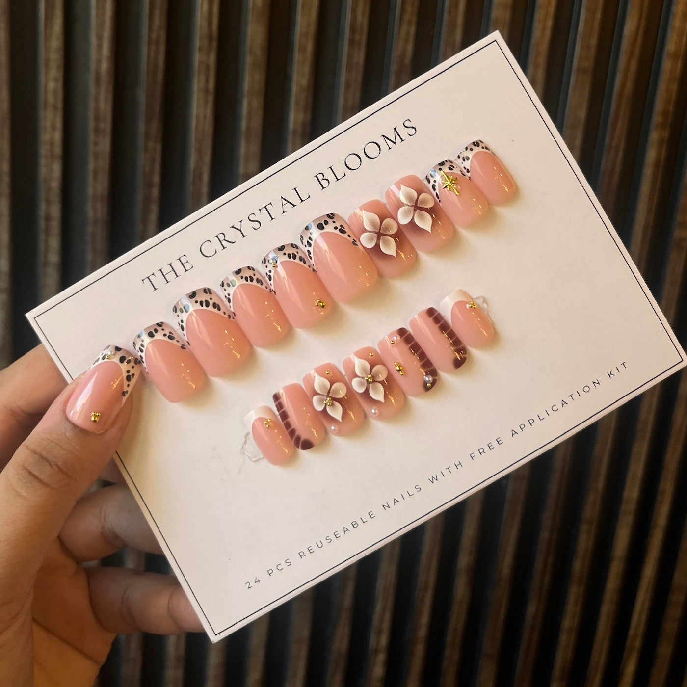 Nails -977-Almond nails- Free 24pc Sticker Sheet included
