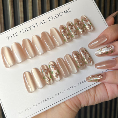 PREMIUM cat-eye Nails-1616T-Free 24pc Sticker Sheet included