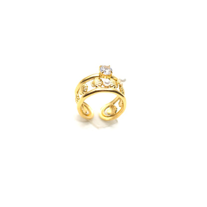 JRing-(4K Gold Plated)-AntiTarnish/HypoAllergic - 449