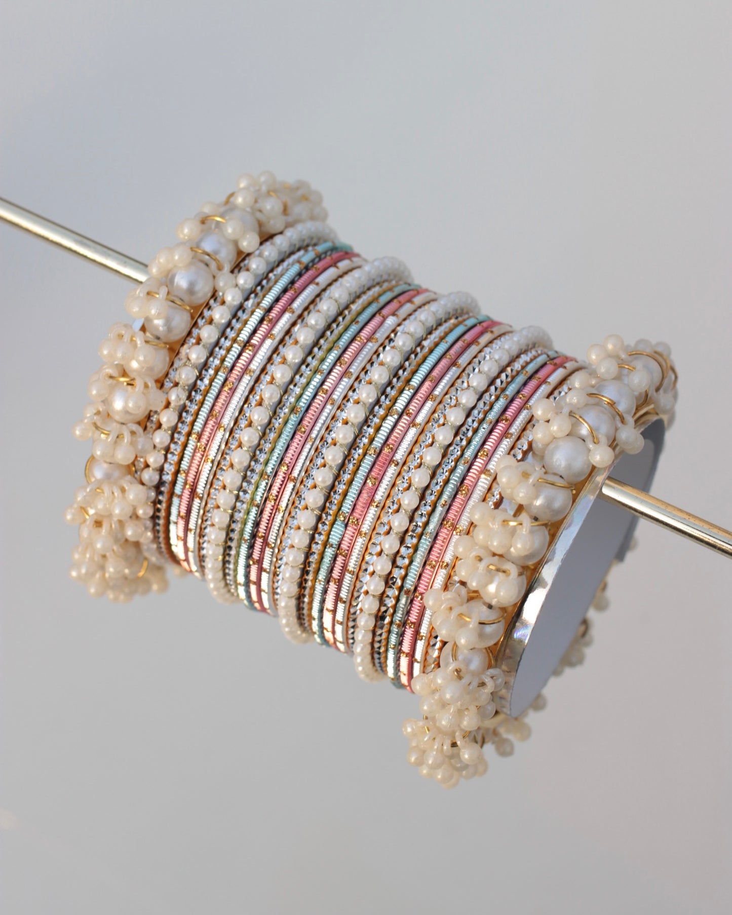 Shimmer Noor Bangle Set-Multi
