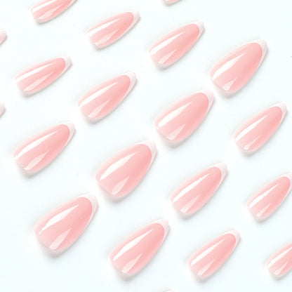 Nails-2152-Medium Length Almond nails- Free 24 pc Sticker Sheet included