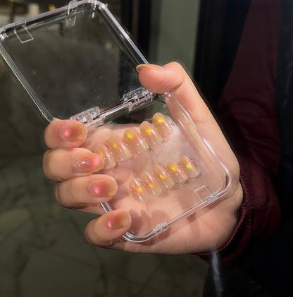 [PREMIUM] Handmade Cat-eye Reflective Nails-873- Free 24 pc Sticker Sheet  included