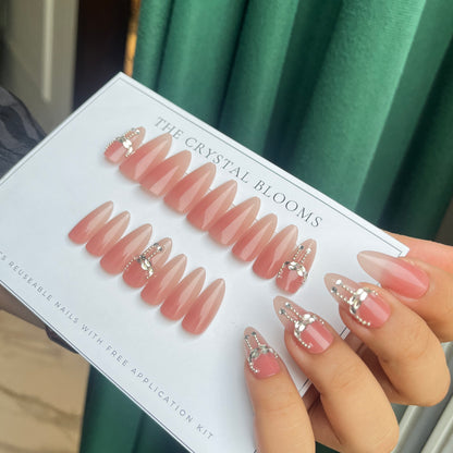 Nails-1840-Almond nails- Free 24pc Sticker Sheet included