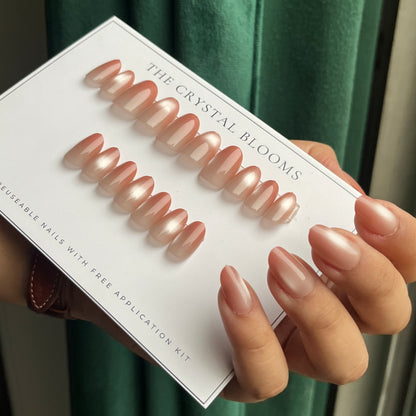 Nails-2140-Almond nails- Free 24pc Sticker Sheet included