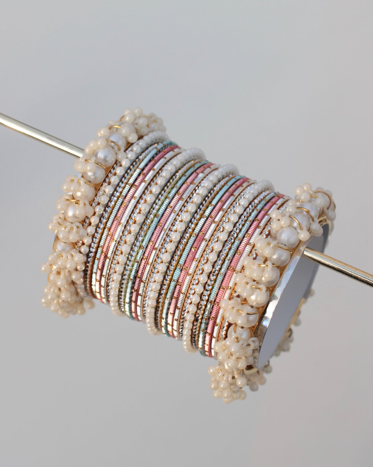 Shimmer Noor Bangle Set-Multi