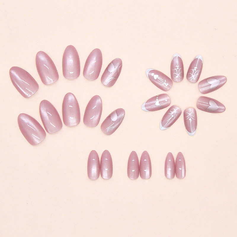 Cat Eye Reflective Nails-1936- Free 24-pc Sticker Sheet included