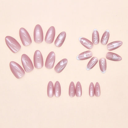 Cat Eye Reflective Nails-1936- Free 24-pc Sticker Sheet included