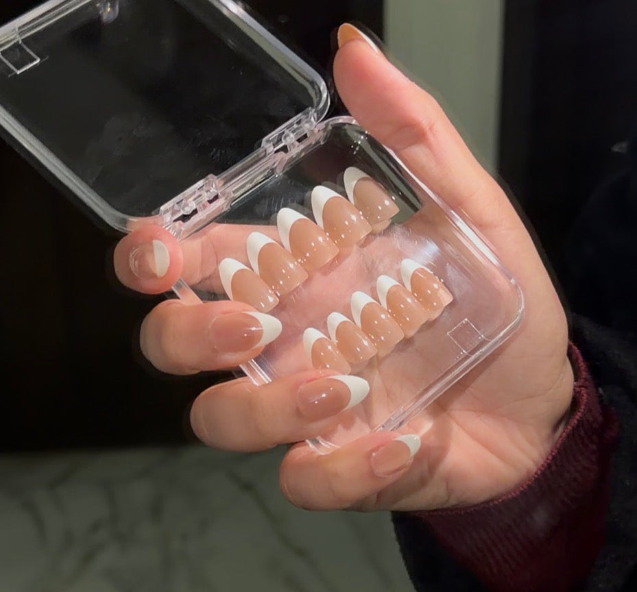 Nails-1043- Almond nails- Free 24 -pc Sticker Sheet  included