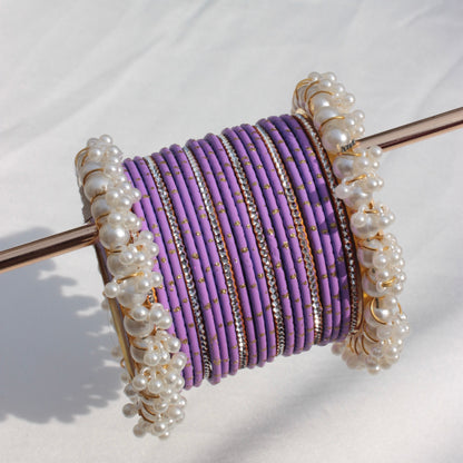 Azel Bangle Set-Lilac