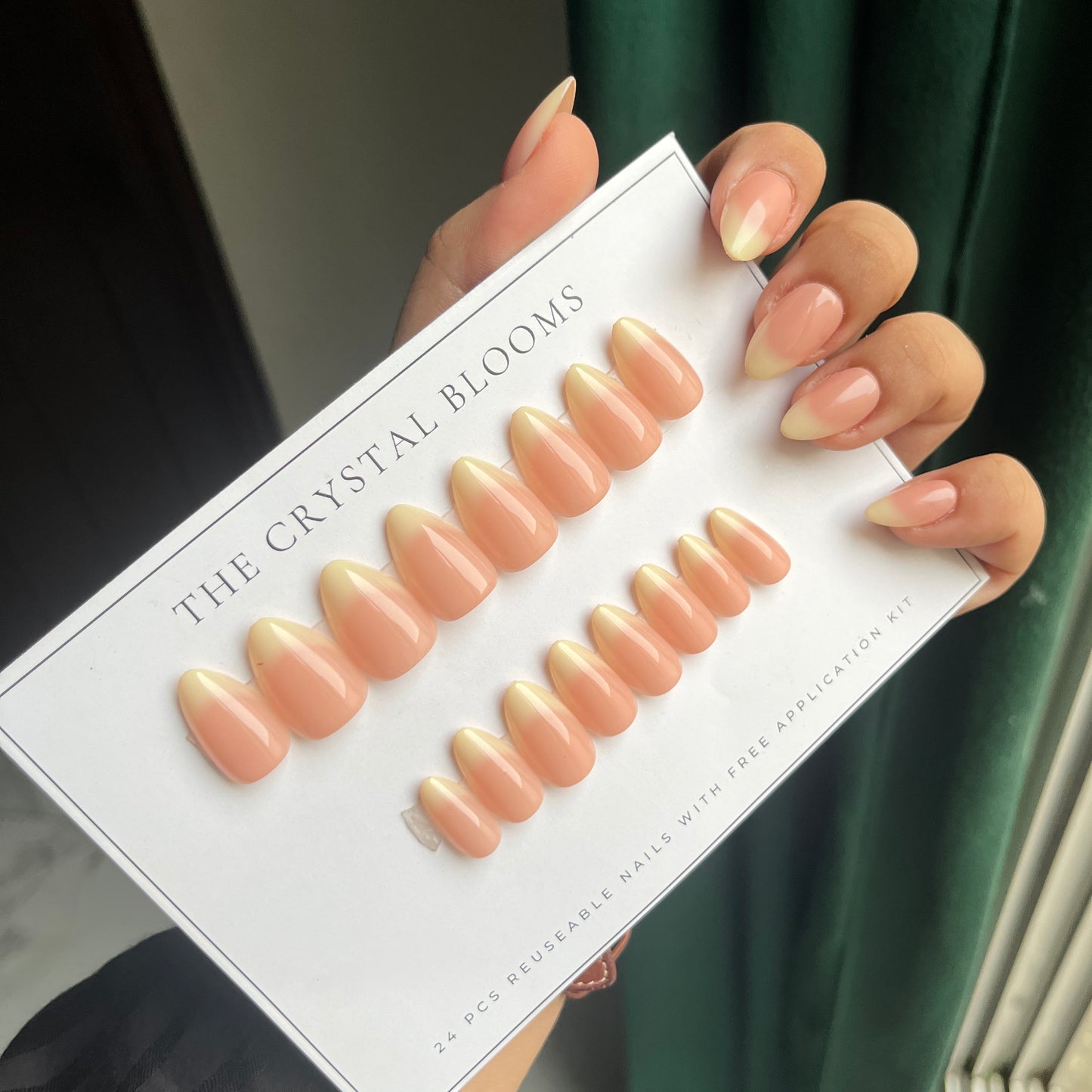 Nails-3134T- Hyper realistic nails- Free 24pc Sticker Sheet included