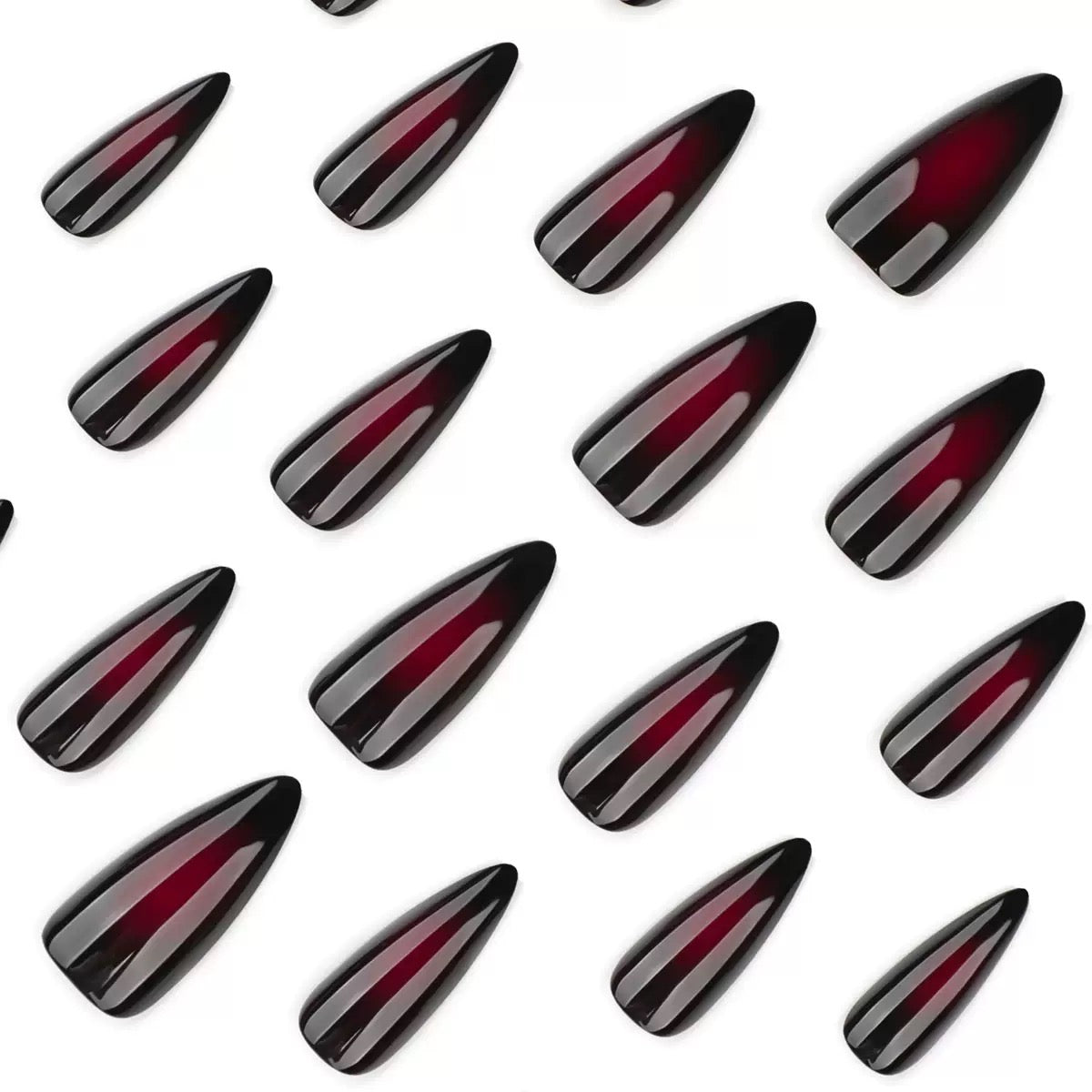 Nails-4191-Almond nails- Free 24 -pc Sticker Sheet  included