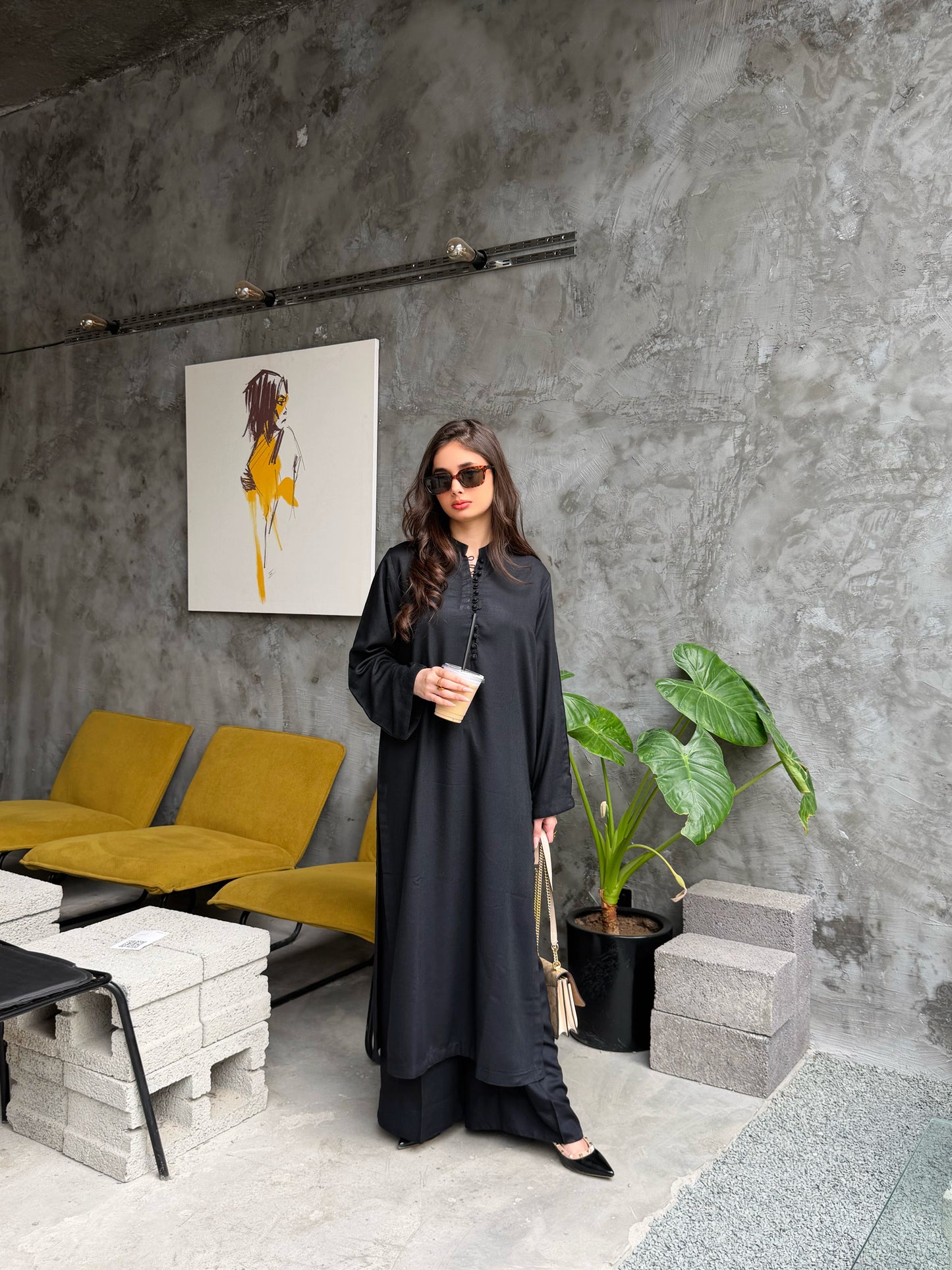 Eclipse Black - 2 pc Stitched